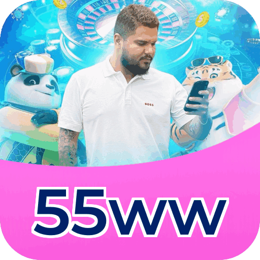 Números do app 55ww em material de marketing — ilustração, não auditoria